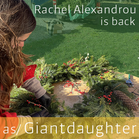 Wreath Pick Up 2023 with Rachel Alexandrou of Giantdaughter Old Barn Midcoast Maine Artisan Store The Good Supply Pemaquid Made in USA