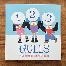 1 2 3 Gulls hardcover childrens book for kids by Beth Rand Midcoast Maine Artisan Store The Good Supply Pemaquid Made in USA