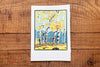 Saturn Press Letterpress Greeting Card Autumn Dunes Midcoast Maine Artisan Store The Good Supply Pemaquid Made in USA