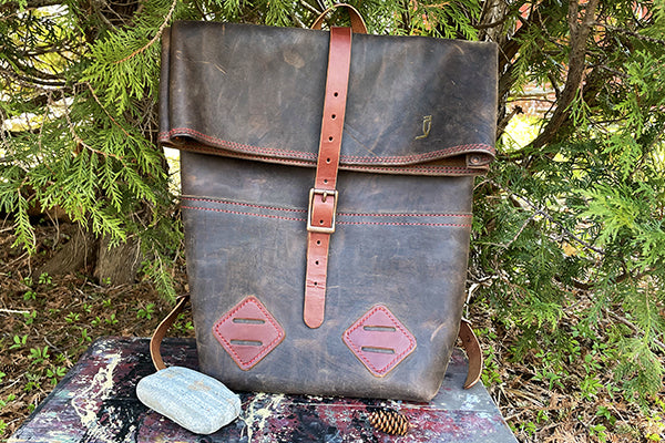 best handmade laptop backpacks usa Roll Top Day Bag