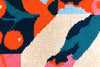 Colorful Graphic Machine Washable Merino Wool Throw Blanket in Bittersweet by Bowerbird Studio Midcoast Maine Artisan Store The Good Supply Pemaquid Made in USA