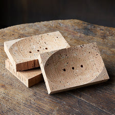 Cork Soap Dish by Bitters Co Midcoast Maine Artisan Store The Good Supply Pemaquid Made in USA