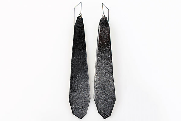 Kate Mess Charred Series Earrings Style No.8 Made in Maine USA