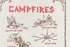 Saturn Press Letterpress Greeting Card Campfires Midcoast Maine Artisan Store The Good Supply Pemaquid Made in USA