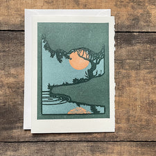 Saturn Press Letterpress Greeting Card Summertime Midcoast Maine Artisan Store The Good Supply Pemaquid Made in USA