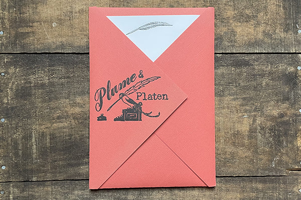 Saturn Press Letterpress Stationery Set Plume and Platen Quill Midcoast Maine Artisan Store The Good Supply Pemaquid Made in USA