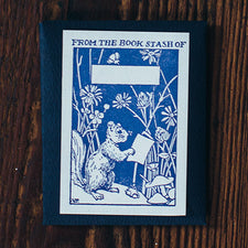 Letterpress Bookplates Made in Maine USA by Saturn Press Squirrel