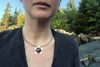 The Good Supply Midcoast Artisan Store Carnelian Daisy Flower Oxidized Pendant Necklace by Christine Peters Fine Jewelry Made in Maine USA