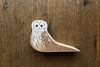 The Good Supply Midcoast Artisan Store Sustainable Hardwood Doorstop Snowy Owl Made in Vermont USA