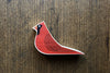The Good Supply Midcoast Artisan Store Sustainable Hardwood Doorstop Bird Cardinal Made in Vermont USA