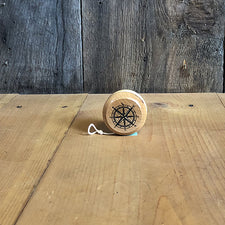 The Good Supply in Pemaquid Maine Artist Collection Maple Landmark Sustainably Harvested Wood Compass Rose Yo-Yo made in USA