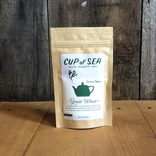 The Good Supply in Pemaquid Maine Artist Collection Cup of Sea Great Wave Green Tea Seaweed Tea