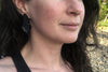 The Good Supply in Pemaquid Maine Enamel Artist Kate Mess Barnacle Tidal Earrings No 3 Charred Barnacle Black Enamel Handmade in USA