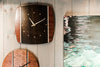 The Good Supply in Pemaquid Maine Woodworking Artist Louis Charlett Wall Clock Exotic Wood Face Made in USA
