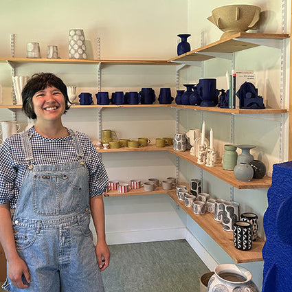 Alice Nasto Ceramics Artist Portrait Fresh Maine Art Midcoast Maine Artisan Store The Good Supply Pemaquid Made in USA