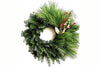 2023 Wreath Pick-up for the Holidays Rachel Alexandrou of Giantdaughter Midcoast Maine Artisan Store The Good Supply Pemaquid Made in USA Half and Half Balsam and White Pine