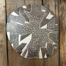 Above New York City Wall Form by Tim Christensen Ceramic Porcelain Fresh Maine Art Midcoast Maine Artisan Store The Good Supply Pemaquid Made in USA