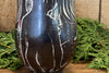 Bear Woman Hunting Black Trumpets Sgrafitto porcelain ceramic cup by Tim Christensen Environmental Art Midcoast Maine Artisan Store The Good Supply Pemaquid Made in USA
