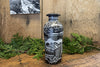 Brook Trout Sgrafitto porcelain ceramic bottle with stopper by Tim Christensen Environmental Art Midcoast Maine Artisan Store The Good Supply Pemaquid Made in USA