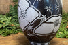 Bunchberry and Starflower Sgrafitto porcelain ceramic cup by Tim Christensen Environmental Art Midcoast Maine Artisan Store The Good Supply Pemaquid Made in USA