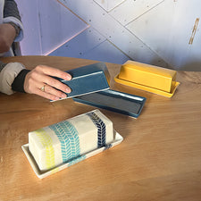 Butter Dish Ceramic by CM Ceramics Dishwasher safe Fresh Maine Art Midcoast Maine Artisan Store The Good Supply Pemaquid Made in USA