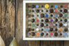 Caribbean Seed Pods and Bottle Caps Ocean Debris Assemblages by Alec Madoff Fresh Maine Art Midcoast Maine Artisan Store The Good Supply Pemaquid Made in USA