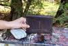 Leather Tab Wallet Handmade and Handstitched by Veteran Rick Elder of Great Story Works Midcoast Maine Artisan Store The Good Supply Pemaquid Made in USA