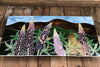 Lupine Field Mosaic Glass Wall Hanging by EFM Studio Fresh Maine Art Midcoast Maine Artisan Store The Good Supply Pemaquid Made in USA