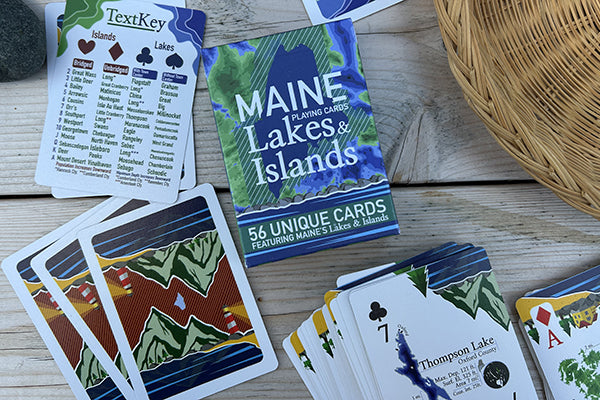 Maine Island Playing Cards by Charlie Haberstock Maine Art Midcoast Maine Artisan Store The Good Supply Pemaquid Made in USA