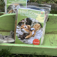 Needle Felt Kit Chipmunk by Heidi Boyd Crafts Maine Art Midcoast Maine Artisan Store The Good Supply Pemaquid Made in USA