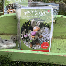 Needle Felt Kit Eastern Cottontail Rabbit by Heidi Boyd Crafts Maine Art Midcoast Maine Artisan Store The Good Supply Pemaquid Made in USA