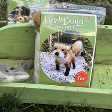 Needle Felt Kit Fox by Heidi Boyd Crafts Maine Art Midcoast Maine Artisan Store The Good Supply Pemaquid Made in USA