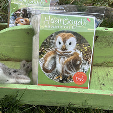 Needle Felt Kit Owl by Heidi Boyd Crafts Maine Art Midcoast Maine Artisan Store The Good Supply Pemaquid Made in USA