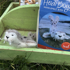 Needle Felt Kit Seal by Heidi Boyd Crafts Maine Art Midcoast Maine Artisan Store The Good Supply Pemaquid Made in USA