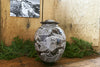 Right Whale Sgrafitto porcelain ceramic jar with lid by Tim Christensen Environmental Art Midcoast Maine Artisan Store The Good Supply Pemaquid Made in USA