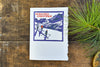 Saturn Press Letterpress Christmas Holidays Greeting Card Morning Ski Midcoast Maine Artisan Store The Good Supply Pemaquid Made in USA