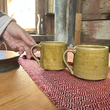 Stout Mug in Lichen by Hanako Nakazato of Monohanako Fresh Maine Art Midcoast Maine Artisan Store The Good Supply Pemaquid Made in USA