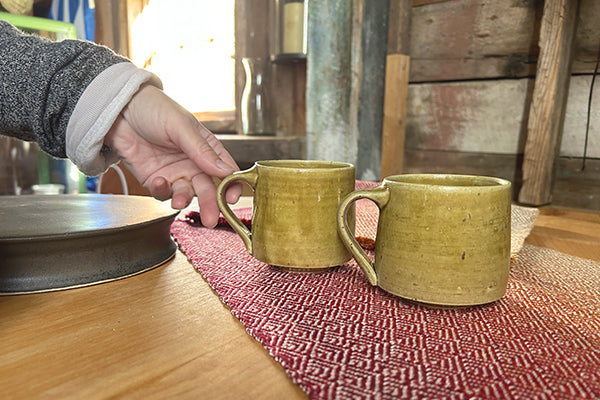 Stout Mug in Lichen by Hanako Nakazato of Monohanako Fresh Maine Art Midcoast Maine Artisan Store The Good Supply Pemaquid Made in USA