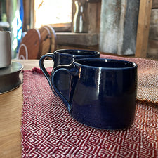 Stout Mug in Navy Blue by Hanako Nakazato of Monohanako Fresh Maine Art Midcoast Maine Artisan Store The Good Supply Pemaquid Made in USA