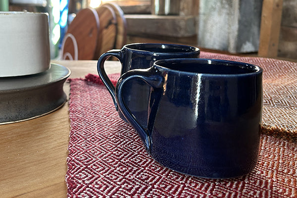 Stout Mug in Navy Blue by Hanako Nakazato of Monohanako Fresh Maine Art Midcoast Maine Artisan Store The Good Supply Pemaquid Made in USA