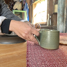 Stout Mug in Soft Teal by Hanako Nakazato of Monohanako Fresh Maine Art Midcoast Maine Artisan Store The Good Supply Pemaquid Made in USA