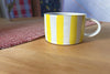 Striped Yellow Glaze Mug Ceramic by Alice Nasto Fresh Maine Art Midcoast Maine Artisan Store The Good Supply Pemaquid Made in USA