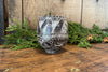 Three Spined Stickleback Sgrafitto porcelain ceramic cup by Tim Christensen Environmental Art Midcoast Maine Artisan Store The Good Supply Pemaquid Made in USA