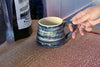 Tie Dye Mug in Navy blue by Mug by C and M Ceramics Fresh Maine Art Midcoast Maine Artisan Store The Good Supply Pemaquid Made in USA