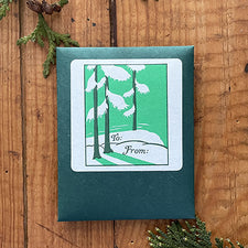 To From Paper Sticker Gift Tags Christmas Holiday Show on Greens in Green by Saturn Press Midcoast Maine Artisan Store The Good Supply Pemaquid Made in USA