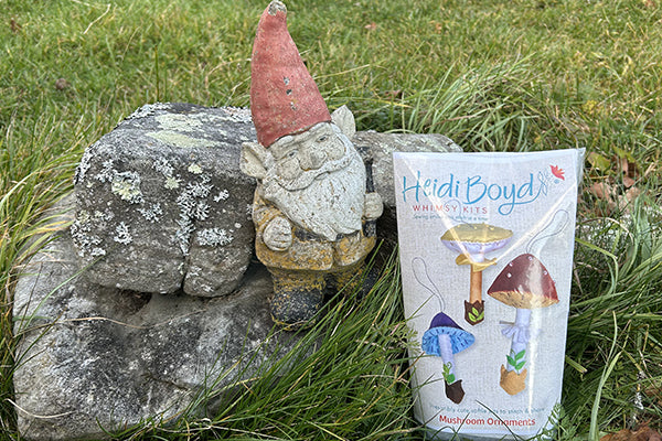 Whimsy Kit Felt Mushroom Ornaments by Heidi Boyd Crafts Maine Art Midcoast Maine Artisan Store The Good Supply Pemaquid Made in USA