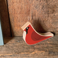 Wooden Whistle Cardinal by Maple Landmark Midcoast Maine Artisan Store The Good Supply Pemaquid Made in USA