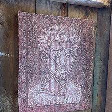 Young Man Relief Tapestry by George Mason Fresh Maine Art Midcoast Maine Artisan Store The Good Supply Pemaquid Made in USA