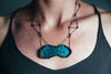 Rusticator Series Necklace by Enamel Artist Kate Mess in Maine USA