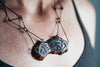 Rusticator Series Necklace by Enamel Artist Kate Mess in Maine USA